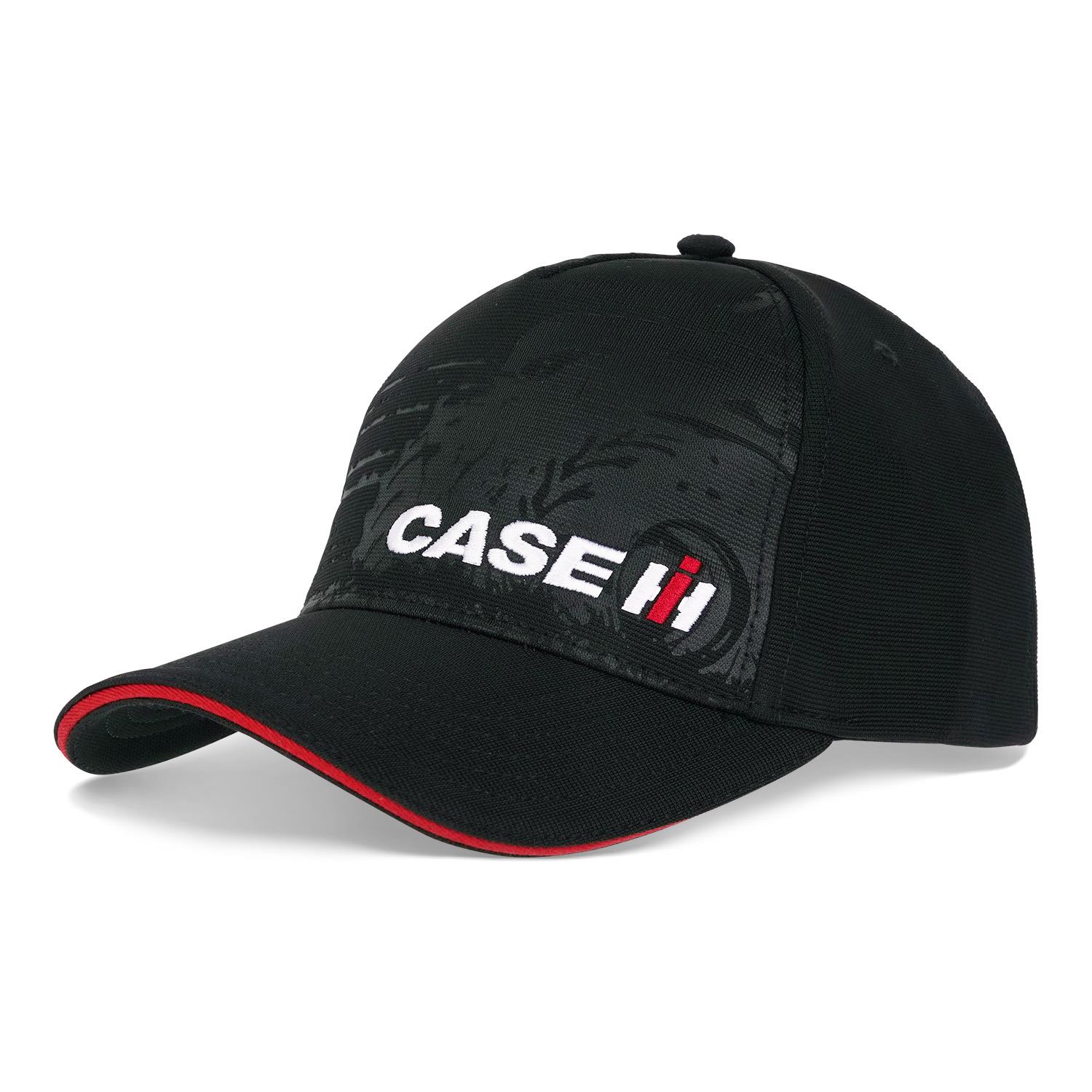 Černá kšiltovka CASE IH s designem traktoru