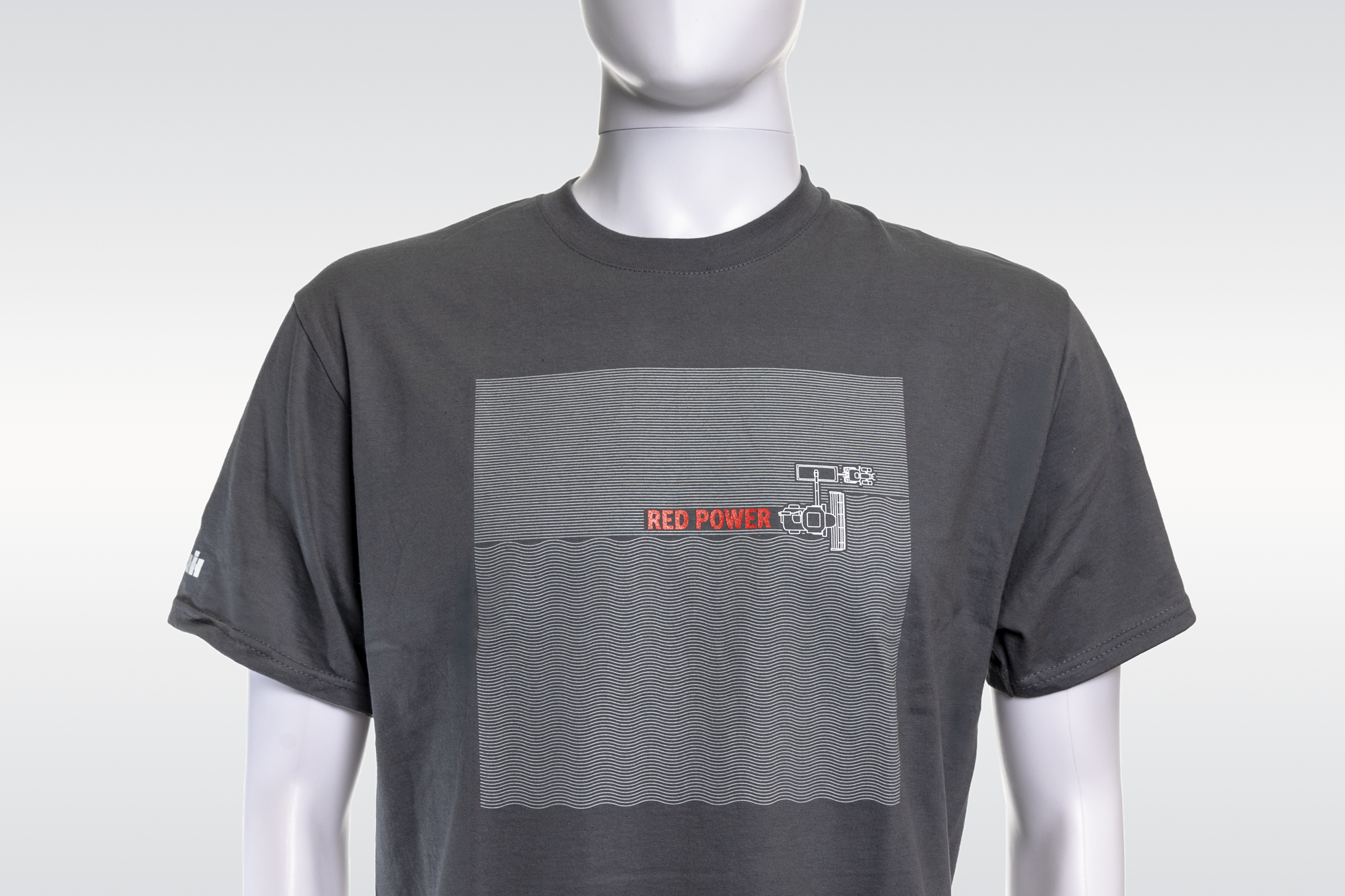 Šedé tričko RED POWER*