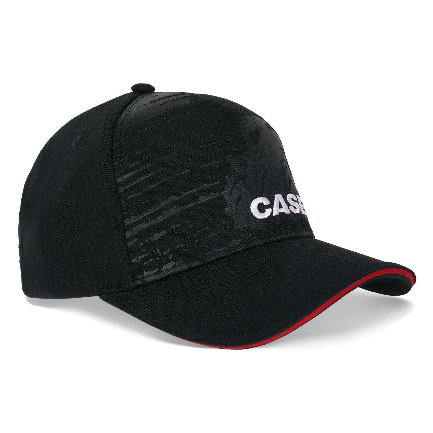 Černá kšiltovka CASE IH s designem traktoru